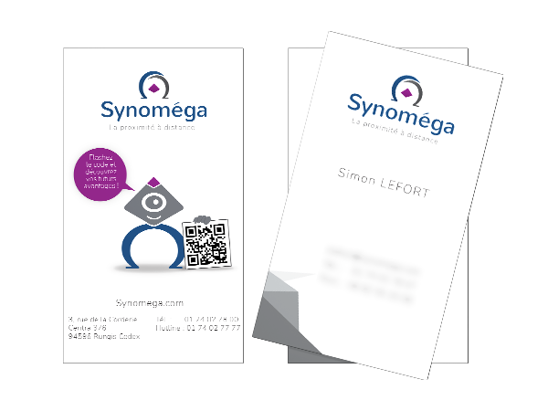 Cartes de visite de Synoméga Cartes de visite de Synoméga