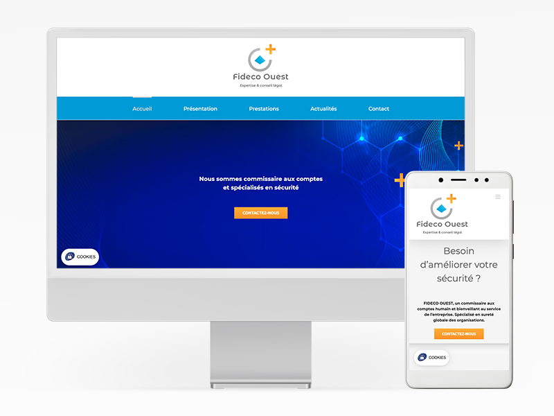 Site web de Fideco Ouest en responsive