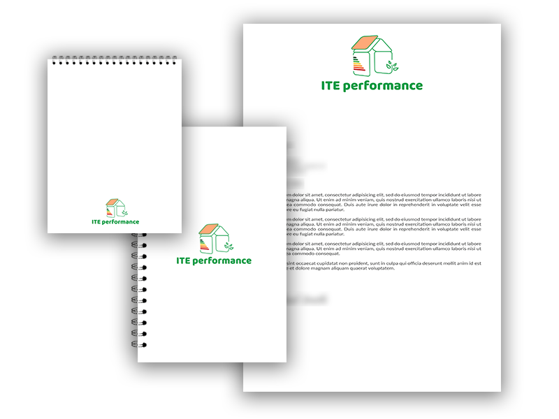 Logo ITE performance sur plusieurs supports