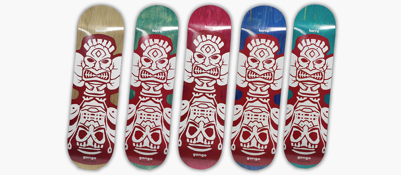 5 boards Korro Skateboards - Collection Gongo Maya