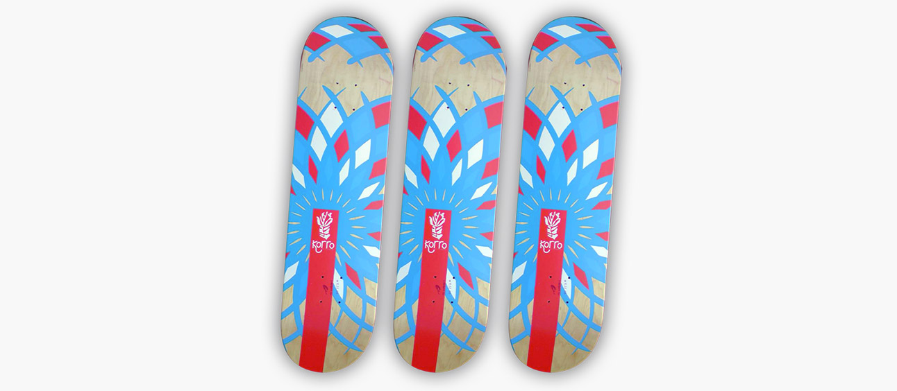 3 boards Korro Skateboards - Collection Soleil