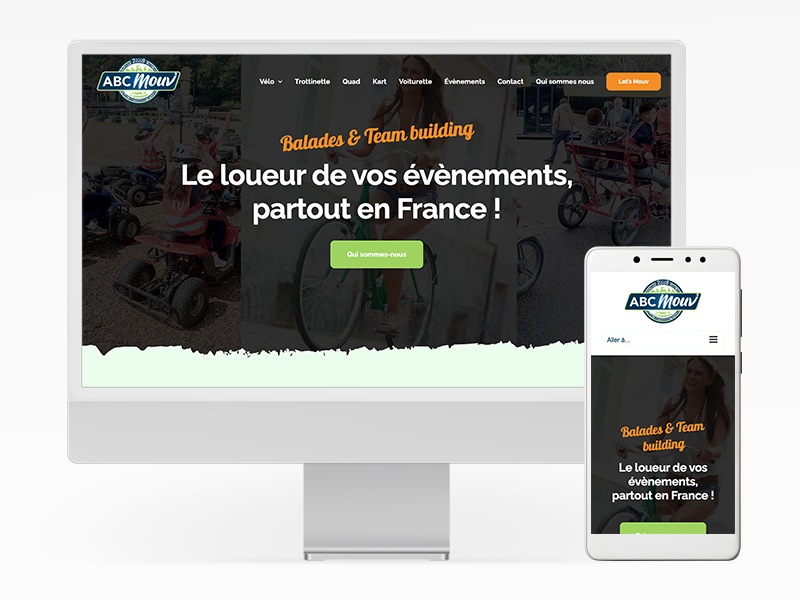 Site web d'ABC mouv en responsive
