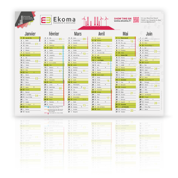 Calendrier 2023 - Ekoma