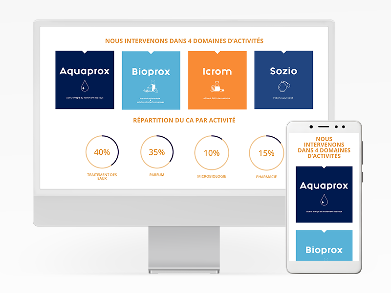 Site web de Proxis Développement en responsive