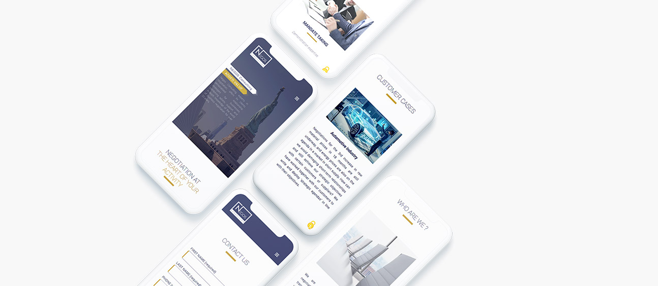 Site web mobile Negos Consulting