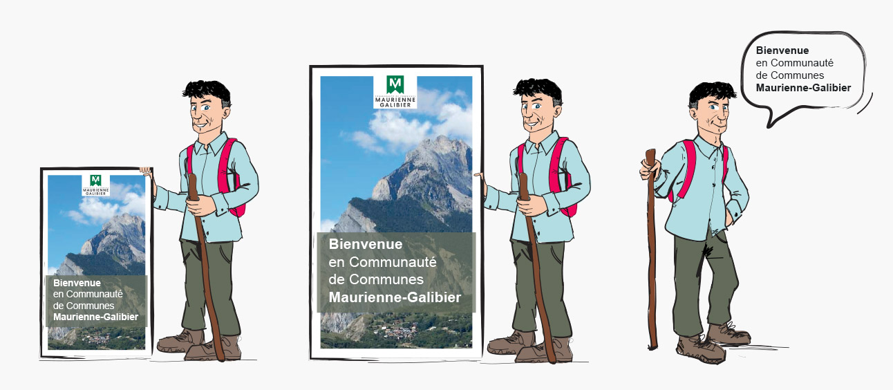 Mascotte André Communauté de Communes Maurienne-Galibier