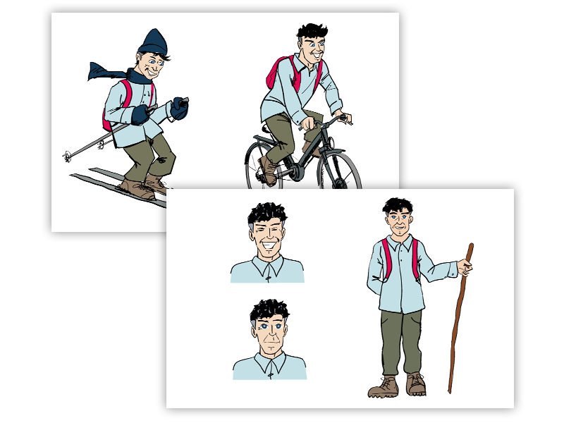 Mascottes de la Communauté de Communes Maurienne-Galibier
