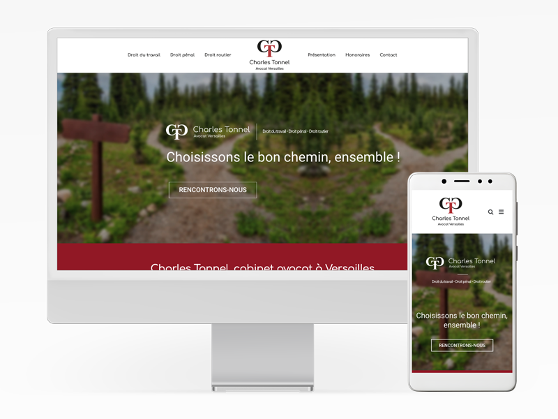Site web de Charles Tonnel en responsive