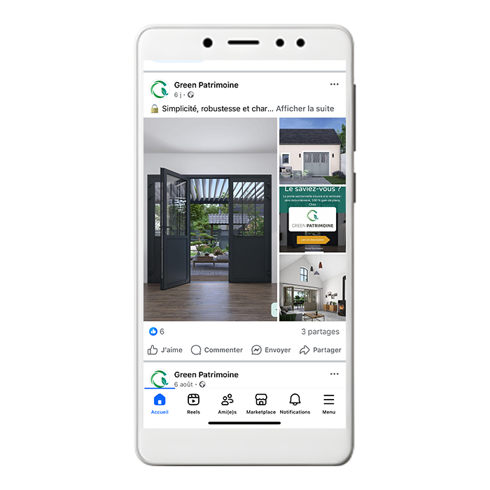 Publication Facebook de Green Patrimoine