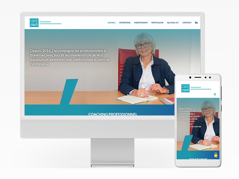 Site web de Carré Coach en responsive
