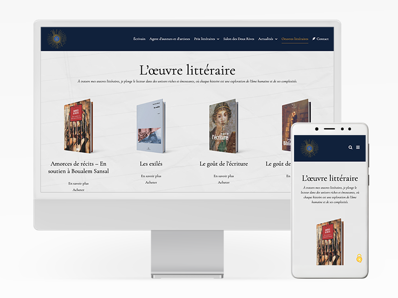 Site web de Laurence Biava en responsive