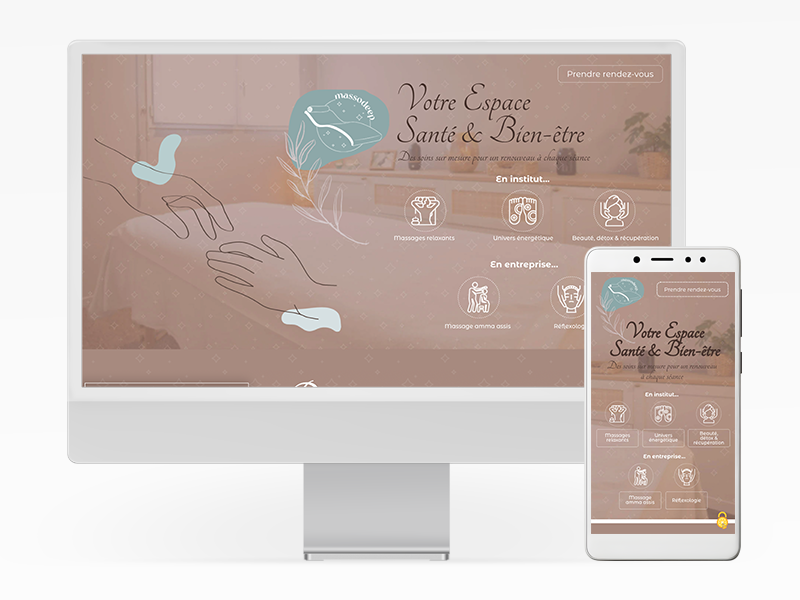 Site web de massodeep en responsive
