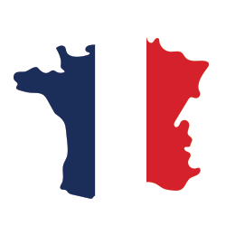 La France aux couleurs bleu-blanc-rouge