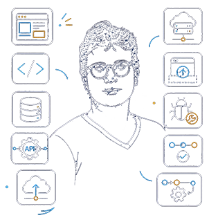 Alexandre – Développeur web Illustration d'Alexandre