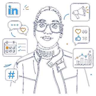 Britanie – Social Media Manager Illustration de Britanie